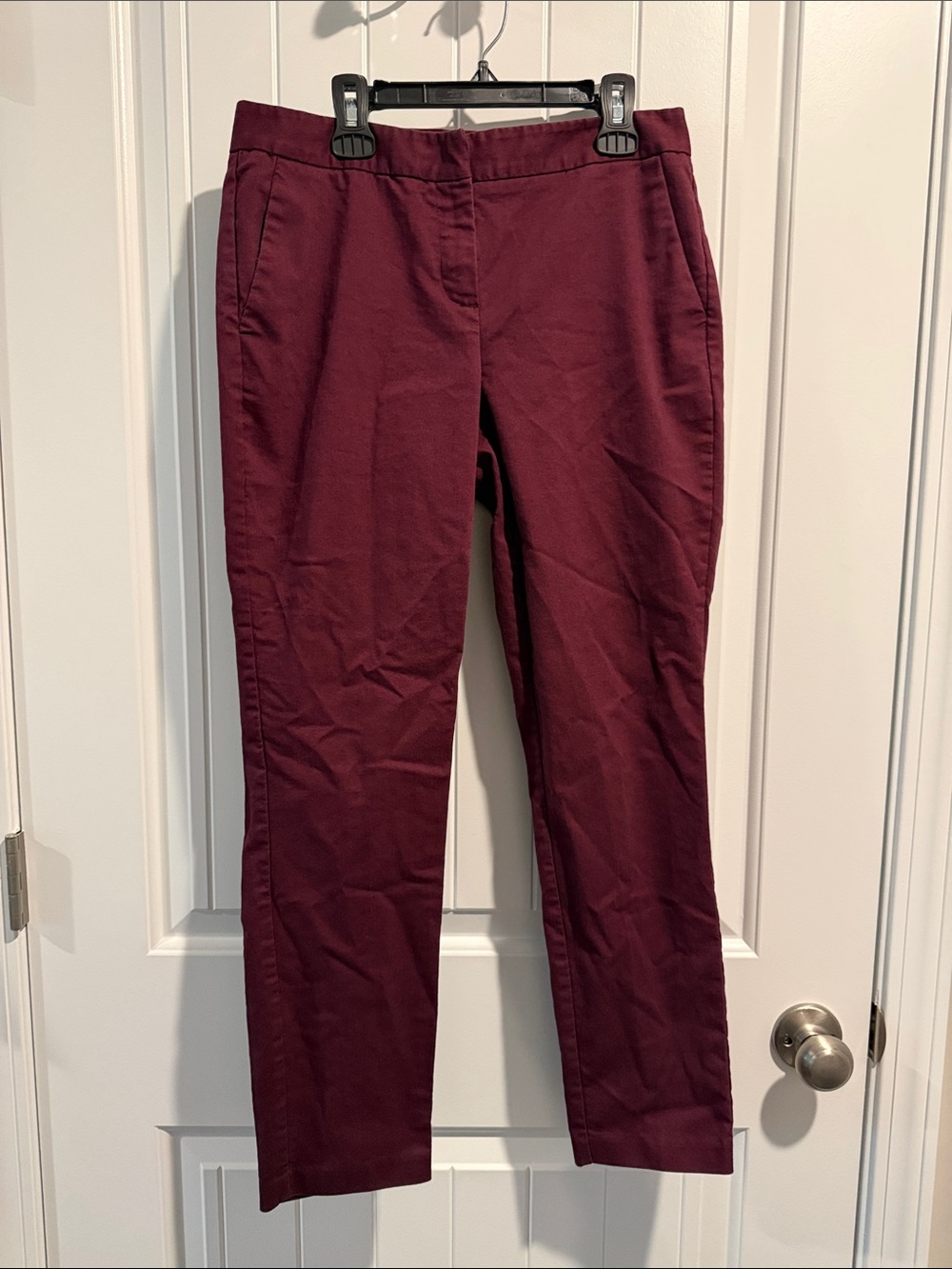 attention Slim Fit Pants in Deep Burgundy